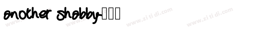 another shabby字体转换